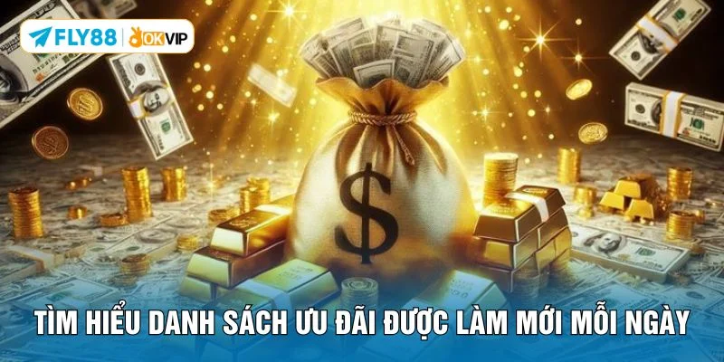 Tìm hiểu danh sách ưu đãi được làm mới mỗi ngày